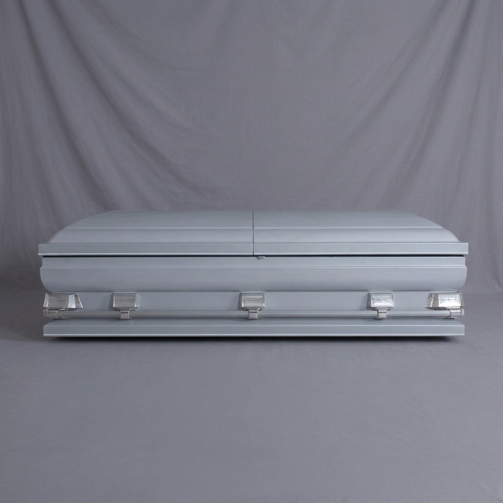 Grand Silver Oversize Casket — view 3