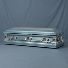Legacy Powder Blue Stainless Casket — view 4