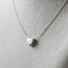 Eterna Heart Cremation Necklace | Silver