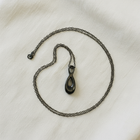 Infinity Cremation Pendant Necklace | Black