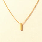 Solace Bar Cremation Necklace | Gold