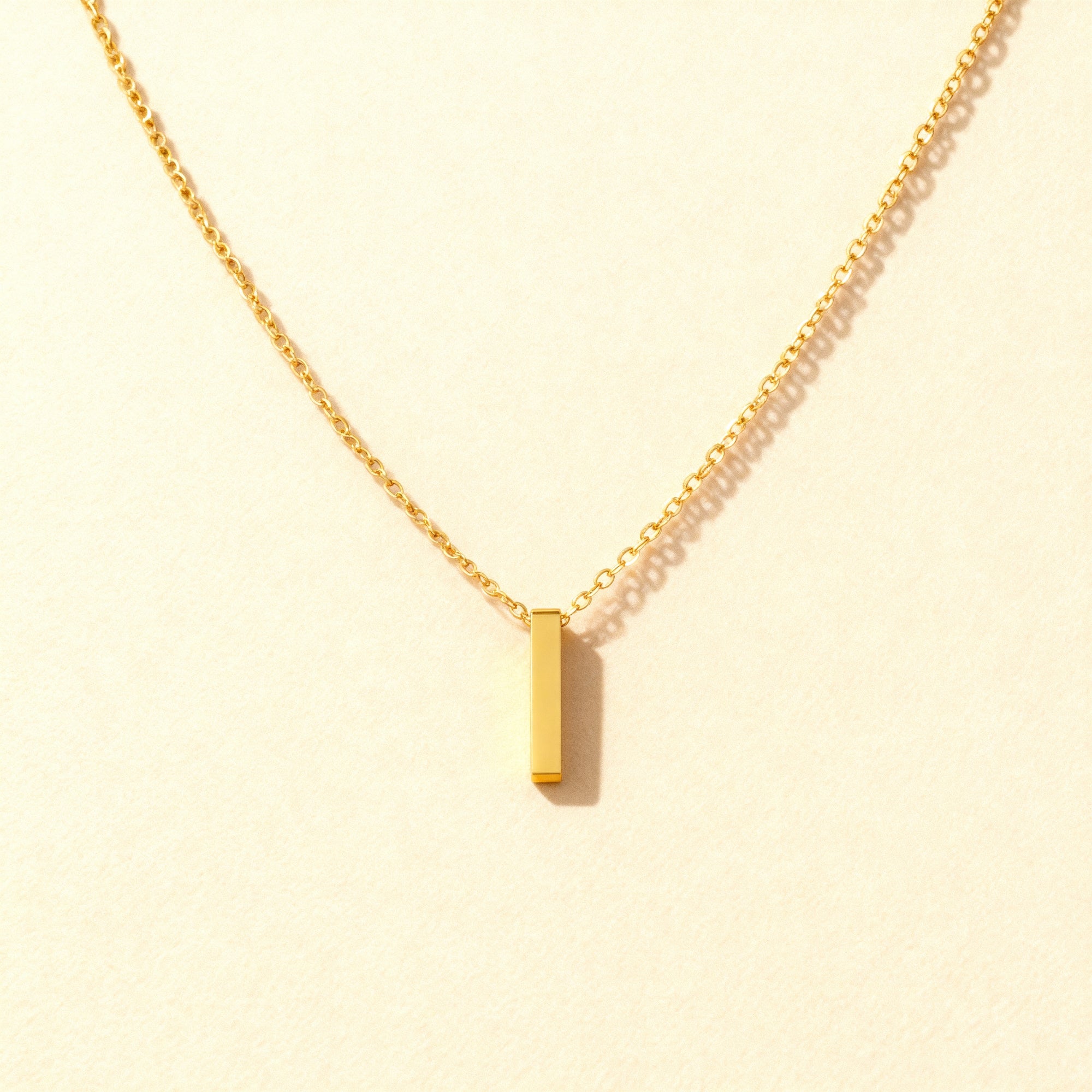 Solace Bar Cremation Necklace | Gold