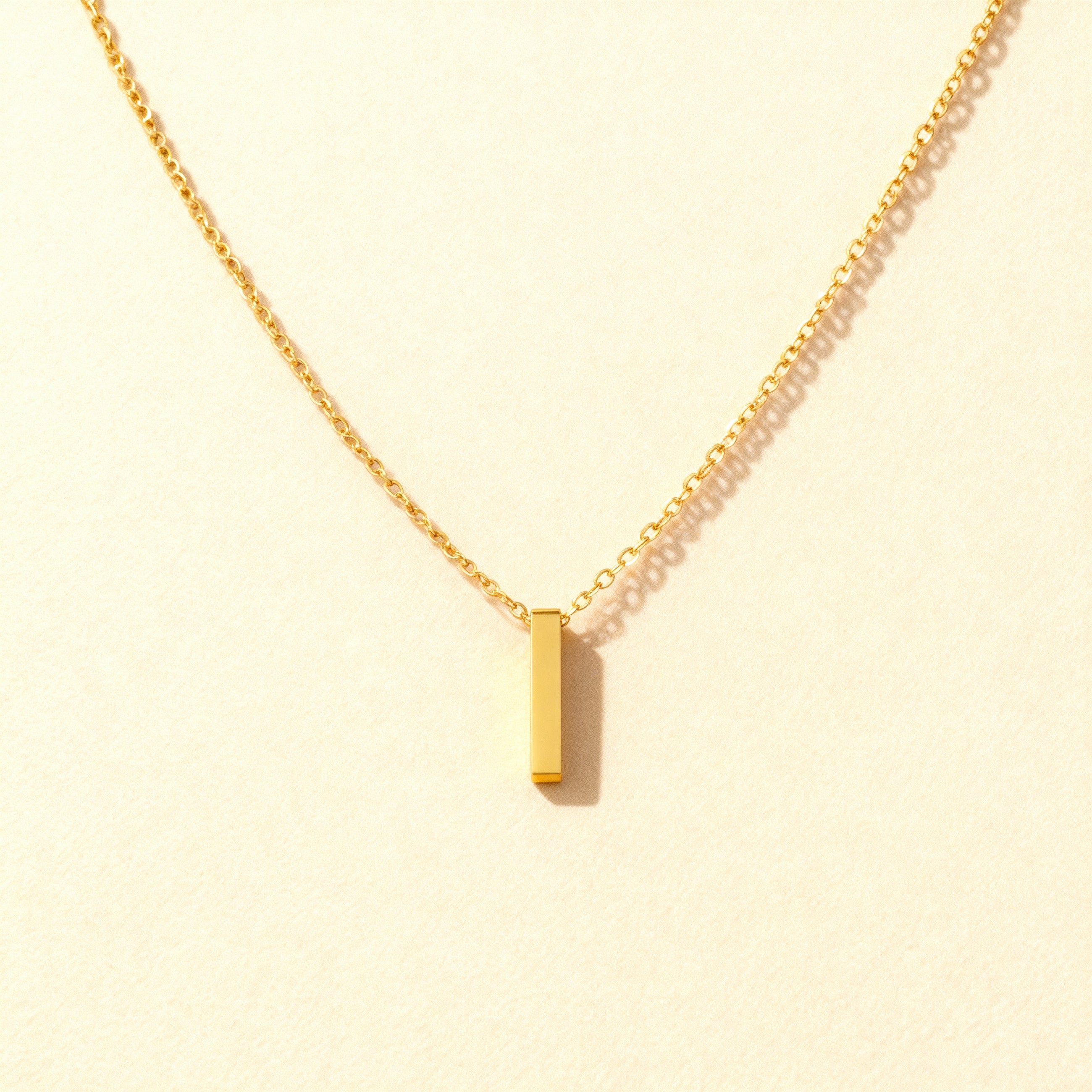 Solace Bar Cremation Necklace | Gold