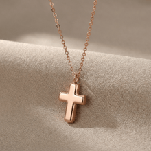 Cross Cremation Necklace | Rose Gold