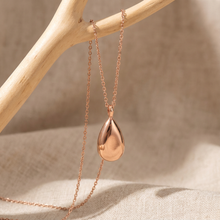 Arden Drop Cremation Necklace | Rose Gold