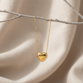 Eterna Heart Cremation Necklace | Gold