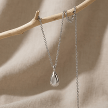 Arden Drop Cremation Necklace | Silver
