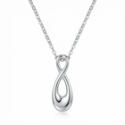Infinity Cremation Pendant Necklace | Silver