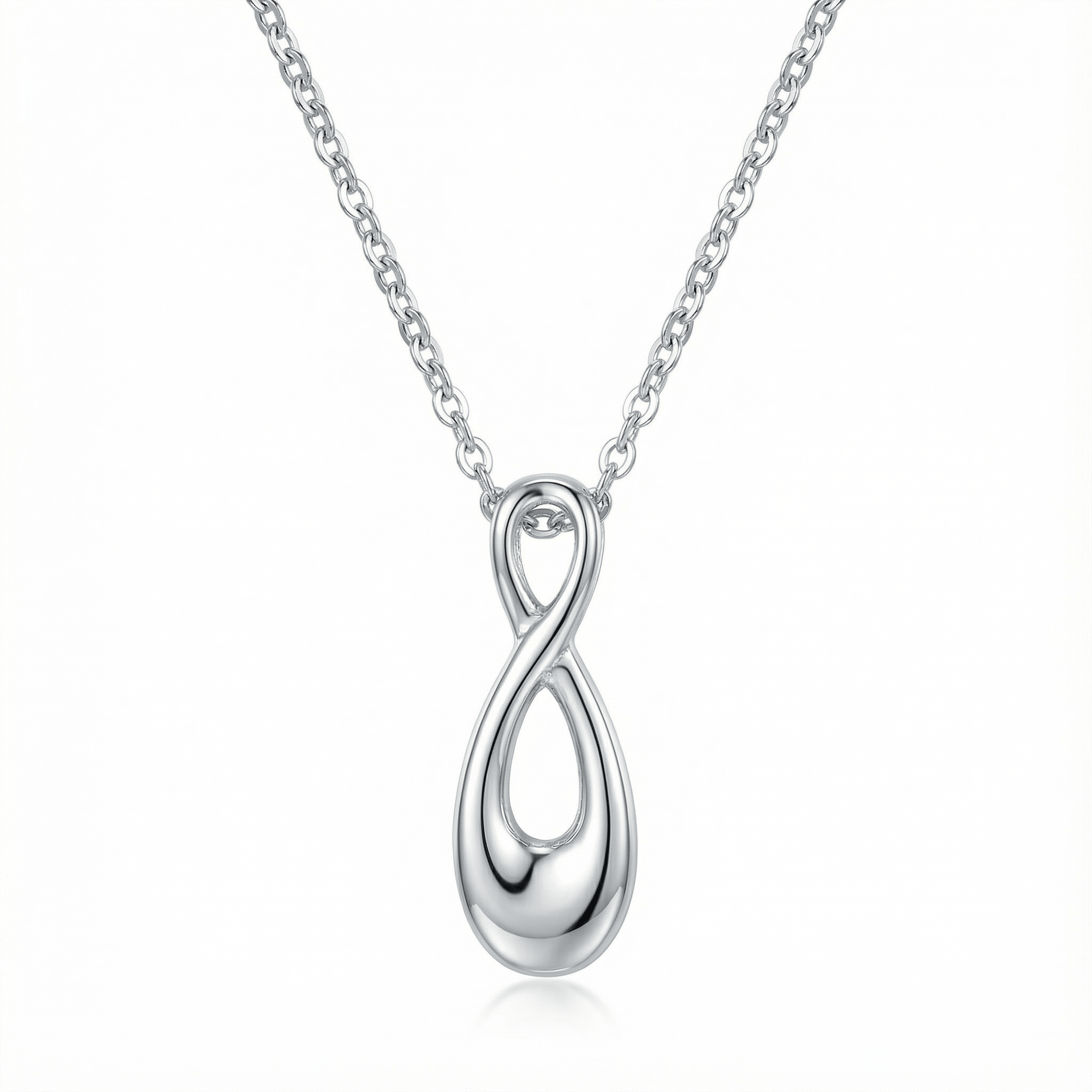 Infinity Cremation Pendant Necklace | Silver