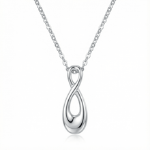 Infinity Cremation Pendant Necklace | Silver