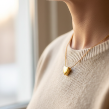Eterna Heart Cremation Necklace | Gold