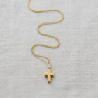 Cross Cremation Necklace | Gold