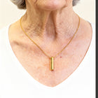 Solace Bar Cremation Necklace | Gold