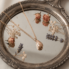 Arden Drop Cremation Necklace | Rose Gold
