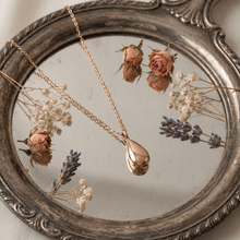 Arden Drop Cremation Necklace | Rose Gold