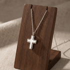 Cross Cremation Necklace | Silver