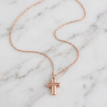 Cross Cremation Necklace | Rose Gold
