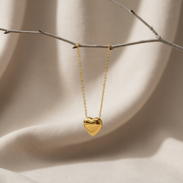 Eterna Heart Cremation Necklace | Gold