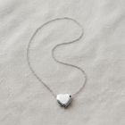 Eterna Heart Cremation Necklace | Silver