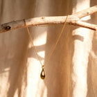 Infinity Cremation Pendant Necklace | Gold