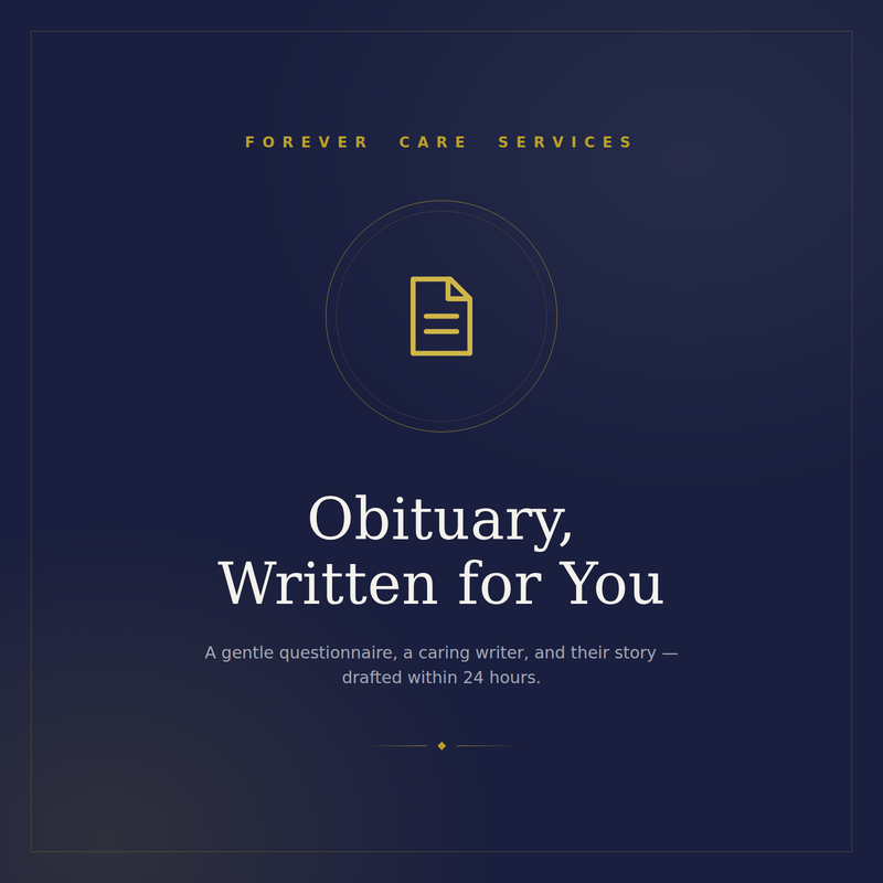 Obituary, Written for You