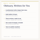 Obituary, Written for You