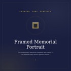 Framed Memorial Portrait