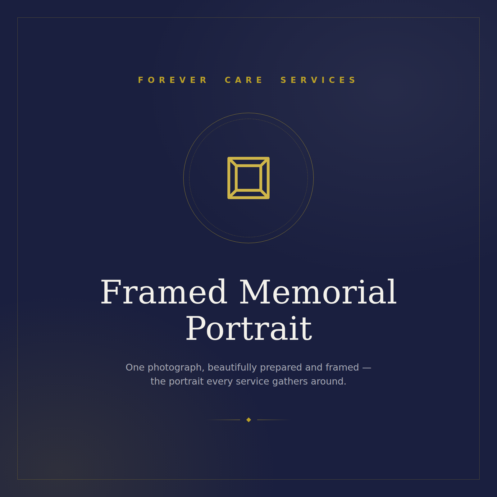 Framed Memorial Portrait