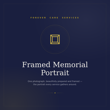 Framed Memorial Portrait