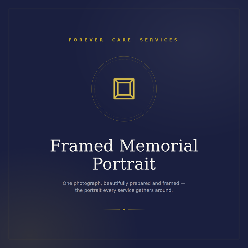 Framed Memorial Portrait