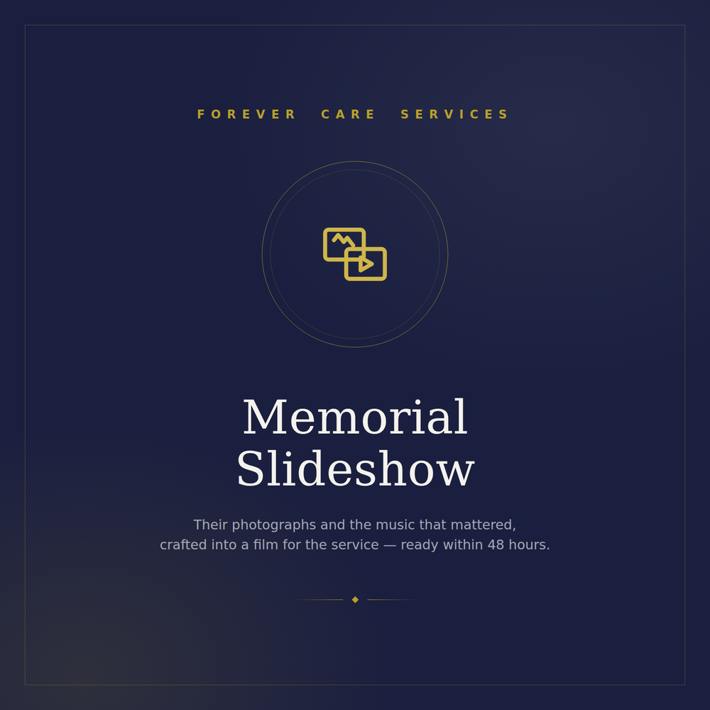 Memorial slideshow