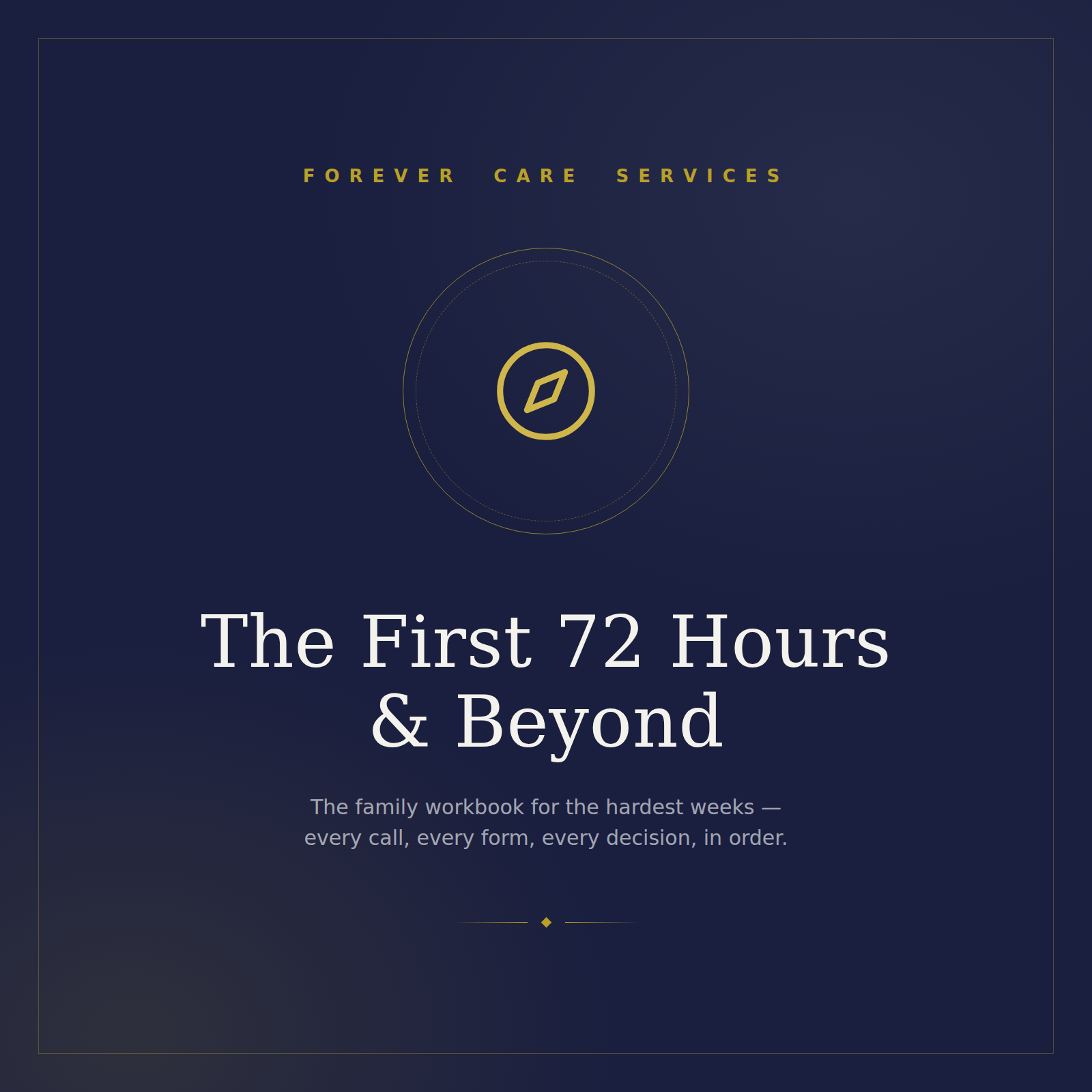 The First 72 Hours & Beyond — Family Workbook