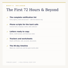 The First 72 Hours & Beyond — Family Workbook