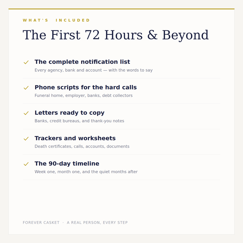The First 72 Hours & Beyond — Family Workbook