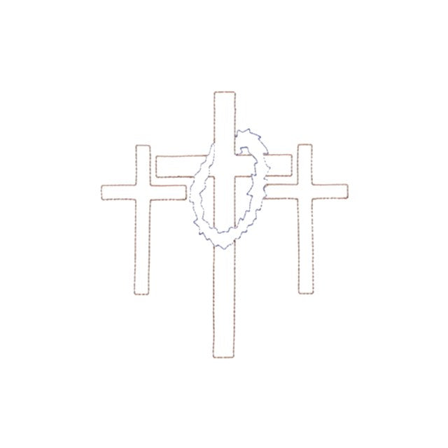 Three Crosses Outline (#1109)