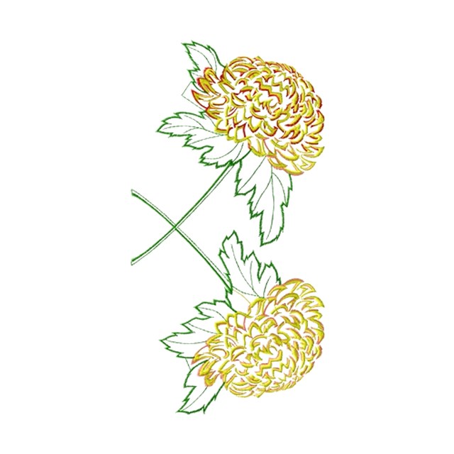 Golden Chrysanthemums (#1168)