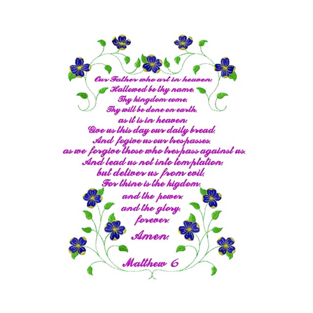 Lords Prayer Violets (#1173)
