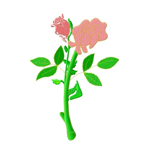 Rose and Leaf (#1183)