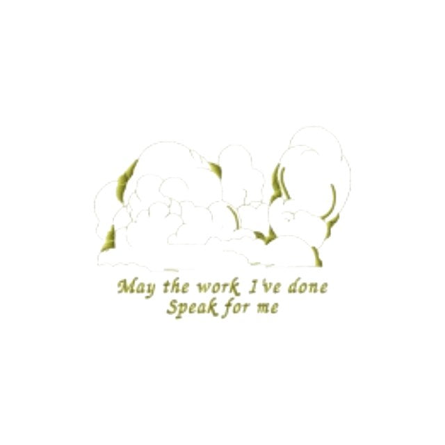 May My Work Speak (#1195)