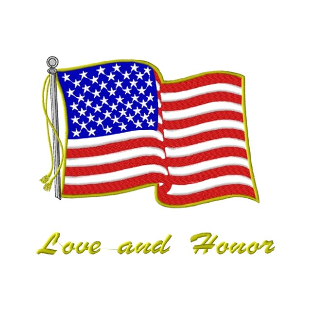 Love and Honor Flag (#1200)
