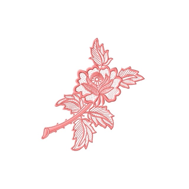 Rose Spray Outline (#1224)