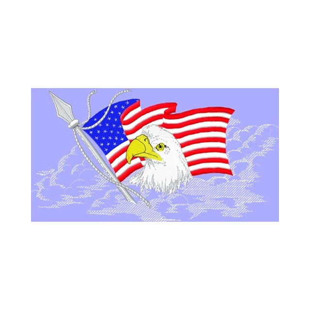 Eagle and Flag (#1235)