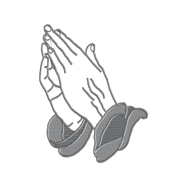 Praying Hands Gray (#1250)